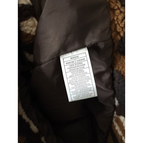 New BB Dakota Brown Camo Wilder Yes Teddy Bear Jacket Small - Picture 11 of 11